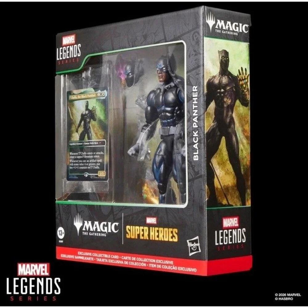 Marvel Legends Series Magic The Gathering Black Panther Amazon Exclusive Presale